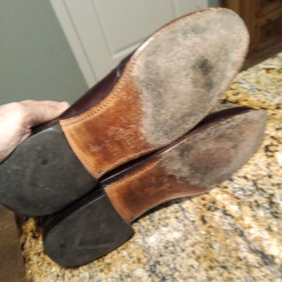 Allen Edmonds Bridgeton Men's Leather Tassel Loafers Burgundy Size 9.5 A 5079 - Picture 9 of 14